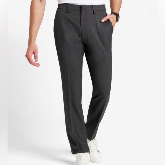 REACTION KENNETH COLE STRETCH FIT TECHNI-COLE DRESS PANTS CHARCOAL 42R - Picture 4 of 6